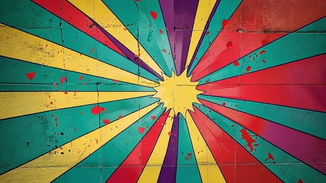 retro carnival background slo motion zoom out