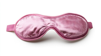A pink eye mask, made of soft and comfortable fabric material