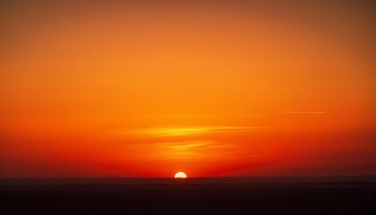 a deep sunset orange background with a light grain effect giving a warm and nostalgic feeling