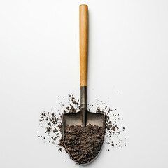 Top view of a shovel