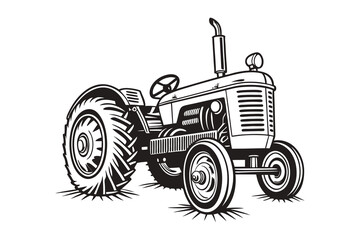Vintage Tractor Roots of Farming vector
