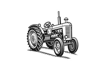 Vintage Tractor Roots of Farming vector