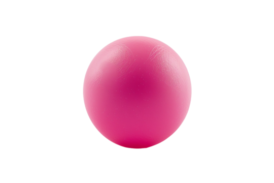 Lightweight Pink Ping Pong Ball for Smooth Gameplay Isolated on Transparent Background