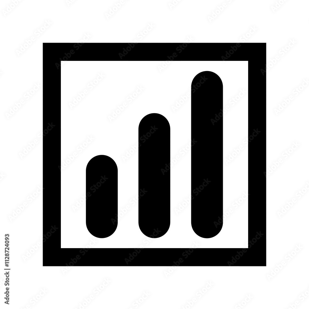 Poster signal icon with simple and modern design