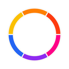 Naklejka premium Vibrant Color Wheel Icon | Interactive Color Palette Icon | Color Spectrum Wheel | Color Picker Wheel | Color Theory Wheel Icon | Customizable Color Wheel | Color wheel | Trending color wheel