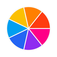 Vibrant Color Wheel Icon | Interactive Color Palette Icon | Color Spectrum Wheel | Color Picker Wheel | Color Theory Wheel Icon | Customizable Color Wheel | Color wheel | Trending color wheel