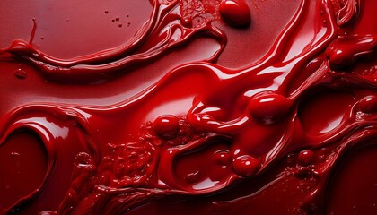 blood red as the background close up