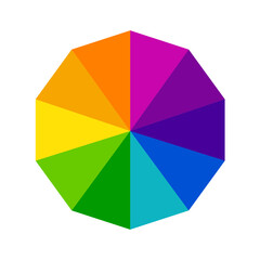 Vibrant Color Wheel Icon | Interactive Color Palette Icon | Color Spectrum Wheel | Color Picker Wheel | Color Theory Wheel Icon | Customizable Color Wheel | Color wheel | Trending color wheel