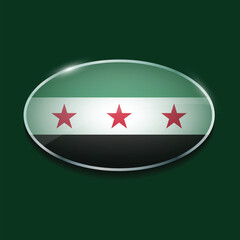 Syrian Arab Republic Identitiy with Syrian Flag