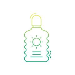 Suntan Lotion  vector icon