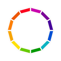 Color Wheel | Interactive Color Palette Icon | Color Spectrum Wheel | Color Picker Wheel | Color Theory Wheel Icon | Customizable Color Wheel | Color wheel | Trending color wheel