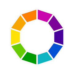 Color Wheel | Interactive Color Palette Icon | Color Spectrum Wheel | Color Picker Wheel | Color Theory Wheel Icon | Customizable Color Wheel | Color wheel | Trending color wheel