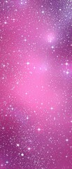 Obraz premium Sparkling pink backdrop with an explosion of glittery stars and constellations in shades of silver and blue, cosmic, dreamy, starry