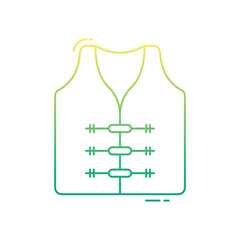 Lifesaver Jacket vector icon