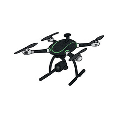 Drone Colorful Illustration