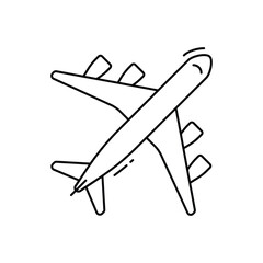Airplane vector icon