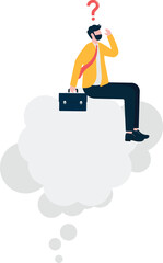 Over thinking. Confused thinking hard, looking for solution.

