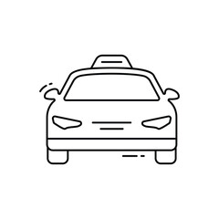 Taxi vector icon