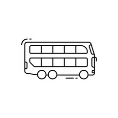 Double Decker Bus vector icon
