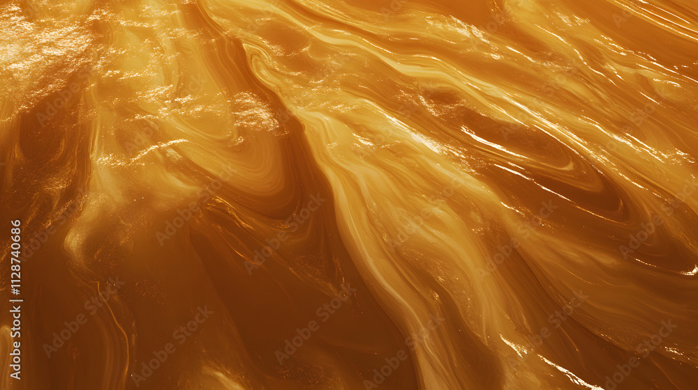 Poster abstract background image featuring swirling, golden brown liquid with subtle lighter highlights. th