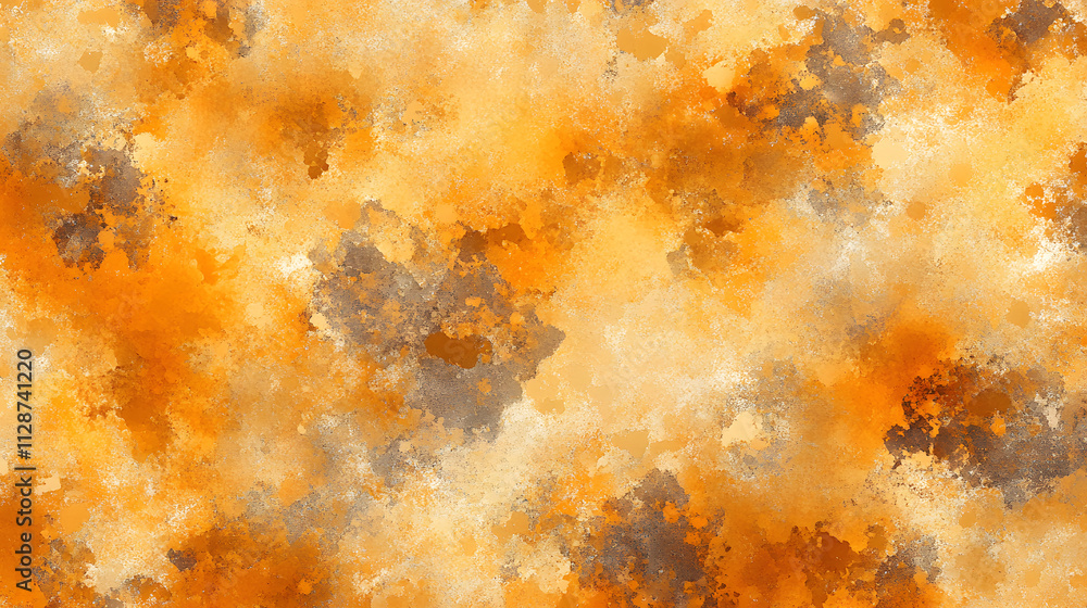 Poster abstract watercolor background with shades of orange and gray. perfect for design projects needing a