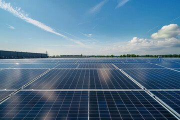 Solar power panels. Generative AI