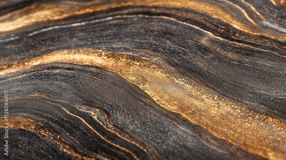 Poster close-up of a weathered metallic background with rusted edges and rugged scratches, showcasing raw m