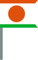 Niger Flag On Crisp Corners