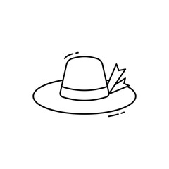 Pamela Hat vector icon