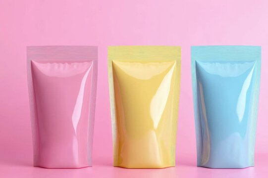 Stick pack. Blank sachet package mockup for coffee and tea isolated on white, paper food product pack. Vector coffee stickers templates, packaging for biscuits, sugar sticks	