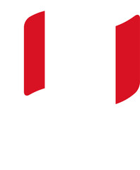 Peru Flag free flown Rounded icon