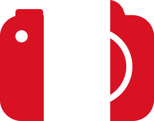 Peru Flag On Camra Icon