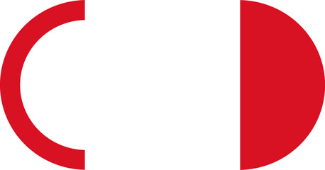 Switch Off Icon of Peru Flag