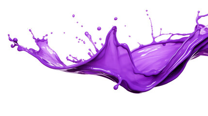 Fototapeta premium Purple Liquid Splash on Transparent Background