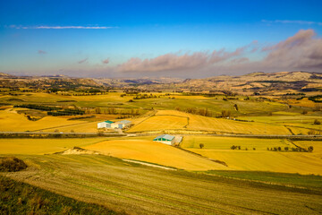 Fototapeta premium Campos de cultivo de la provincia de Cuenca , Huete , España. 