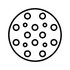 polka dot pattern icon, national retro day line art, retro icon  - simple black line art icon of polka dot pattern , for national retro day celebrations. retro vector art.