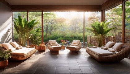 Obraz premium Luxury and relaxation harmoniously combined. 