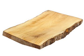 Wooden board for cook isolated on white or transparent background