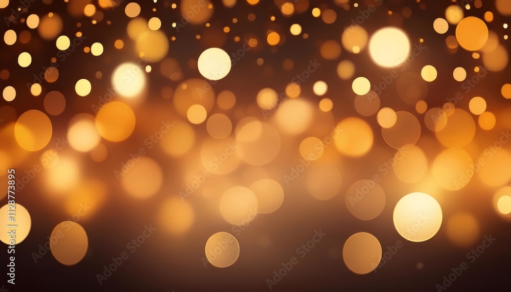 Poster golden bokeh lights creating a magical and elegant christmas backdrop with a hint of blur