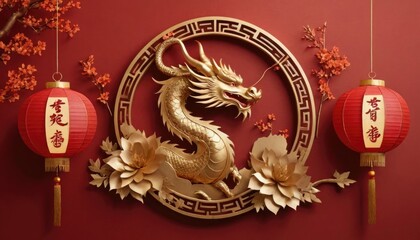 chinese new year dragon