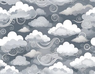 pattern with clouds