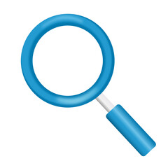 3d magnifying glass icon