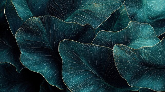 Lush green leaves forming a dense, vibrant natural background in sunlight