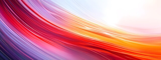 Fototapeta premium A vector banner design with a colorful gradient on a white background, featuring a gradient color transition from red to blue