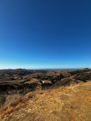 landscape with blue sky