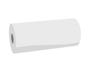 Textile roll vector icon. Paper tube illustration design for kitchen cleaning towel, carpet, scroll whatman, fabric.