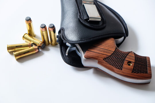 .44 magnum conceal revolver micro gun with jacket soft point bulet