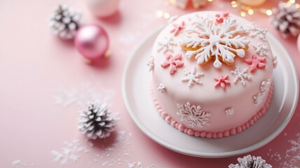 Naklejka premium クリスマスケーキ