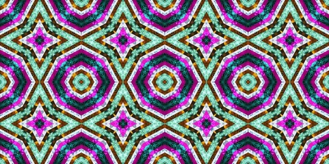 Abstract Kaleidoscope Geometry Psychedelic Art Pattern Background Wallpaper
