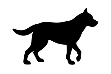 black dog silhouette